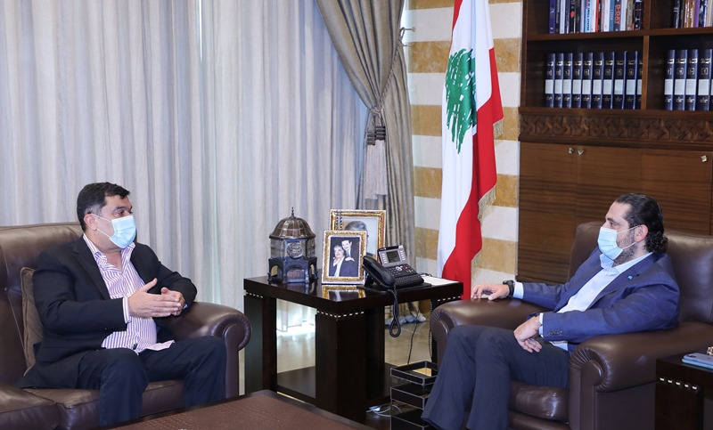 الحريري عرض مع الحوت اوضاع شركة طيران الشرق الاوسط