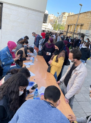 قبال كبير ولافت على حملة التلقيح في مستشفى صيدا الحكومي