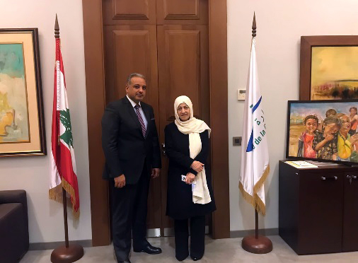 المرتضى التقى بهية الحريري واتفاق على اقامة فعالية ثقافية في ثانوية رفيق الحريري في صيدا