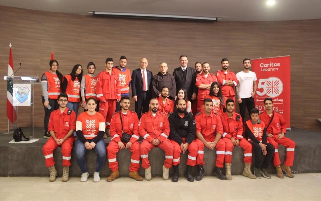 كاريتاس لبنان أحيت الإحتفال بيوبيلها الذهبي في بلدية صيدا