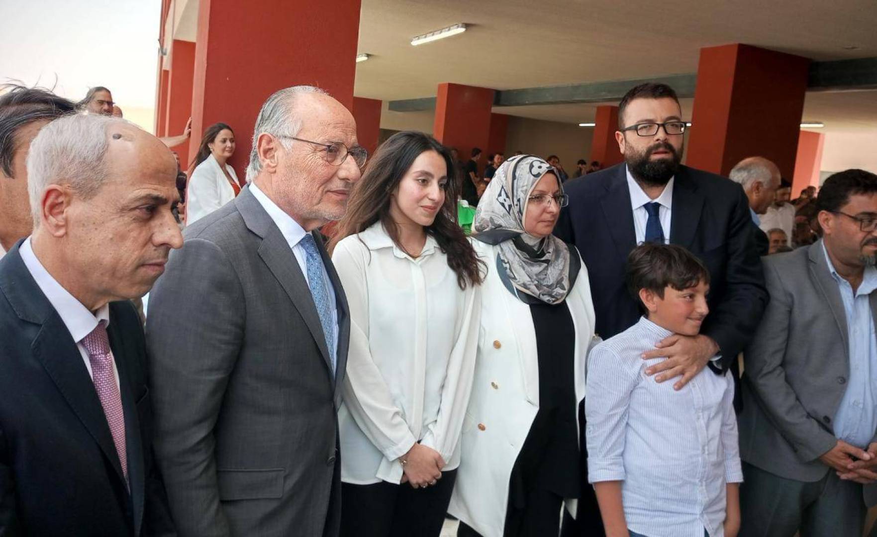 بالصور : أحمد الحريري يزور عرسال .. ويمثّل الرئيس الحريري في افتتاح ثانوية الشهيد أحمد الفليطي