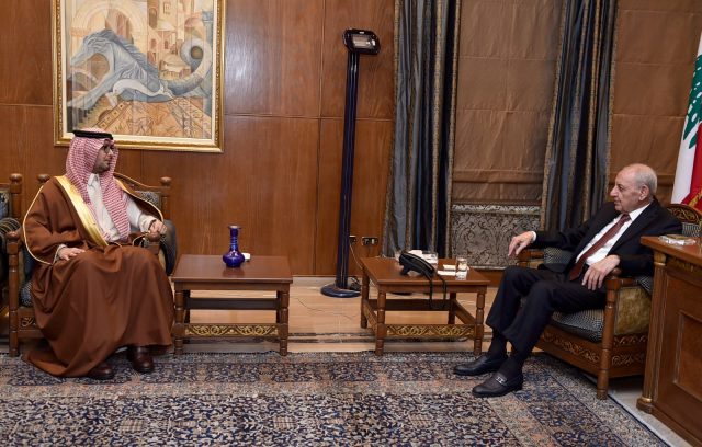 الرئيس بري بحث الأوضاع العامة والمستجدات السياسية والميدانية مع السفيرين السعودي والمصري