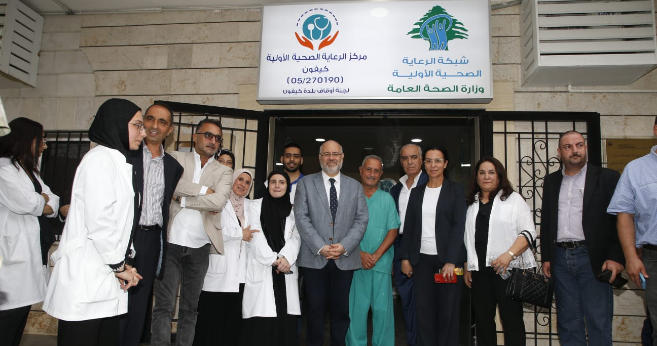 الابيض جال على مراكز صحية في قضاء عاليه: الوزارة ستساعد بتقديم الخدمات الطبية للنازحين في مراكز الايواء