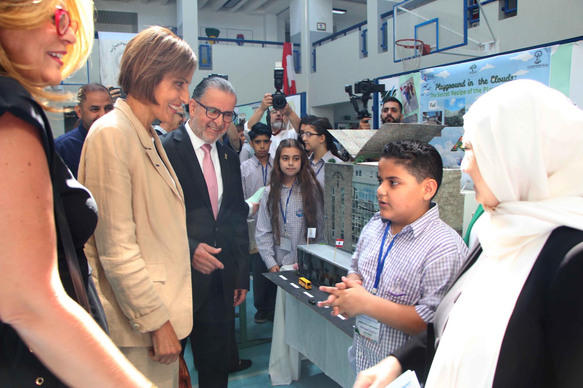 برعاية الوزيرة الزين ومشاركة الحريري.. " المقاصد &ndash; صيدا" كرمت الفائزين بمسابقة "OUR POWER, OUR PLANET"