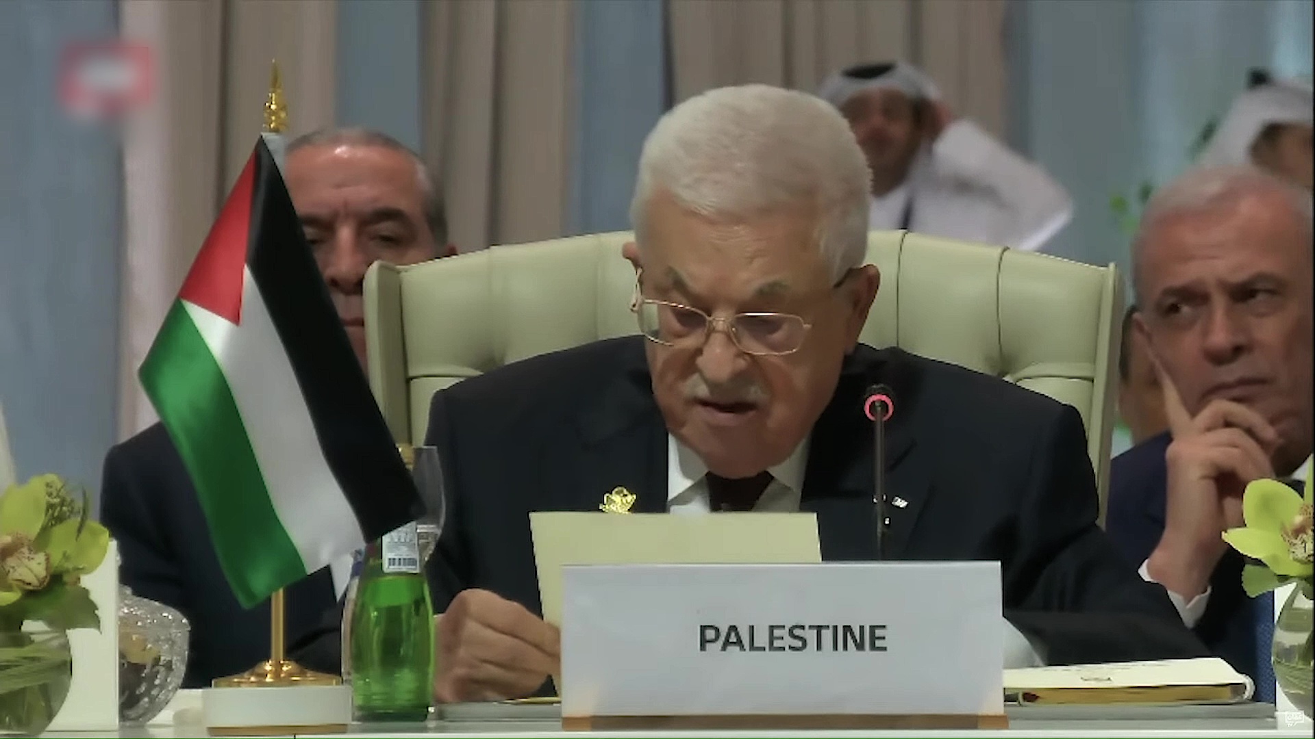 بالفيديو : الرئيس الفلسطيني: ندين العدوان الإسرائيلي على قطر ونطالب بمحاسبة إسرائيل
