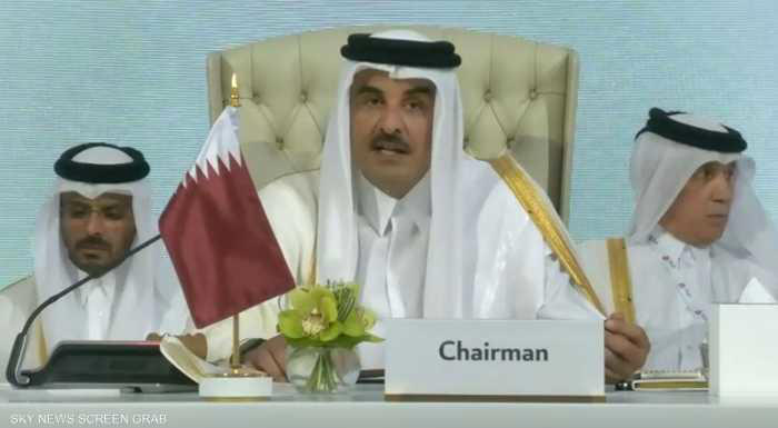 بالفيديو: كلمة أمير دولة قطر الشيخ تميم بن حمد آل ثاني في أعمال القمة العربية الإسلامية في الدوحة