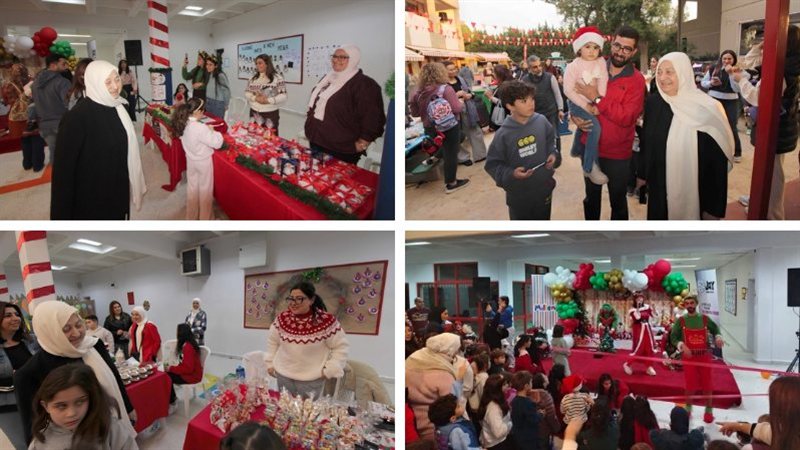 بهية الحريري تفقدت مهرجان Winter Sparkle Village في ثانوية رفيق الحريري