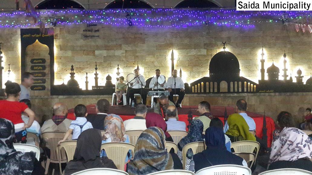 بلدية صيدا رعت حفل "رمضان بيجمعنا" الإنشادي بالتعاون مع الكشاف المسلم في ساحة رجال الأربعين في صيدا القديمة
