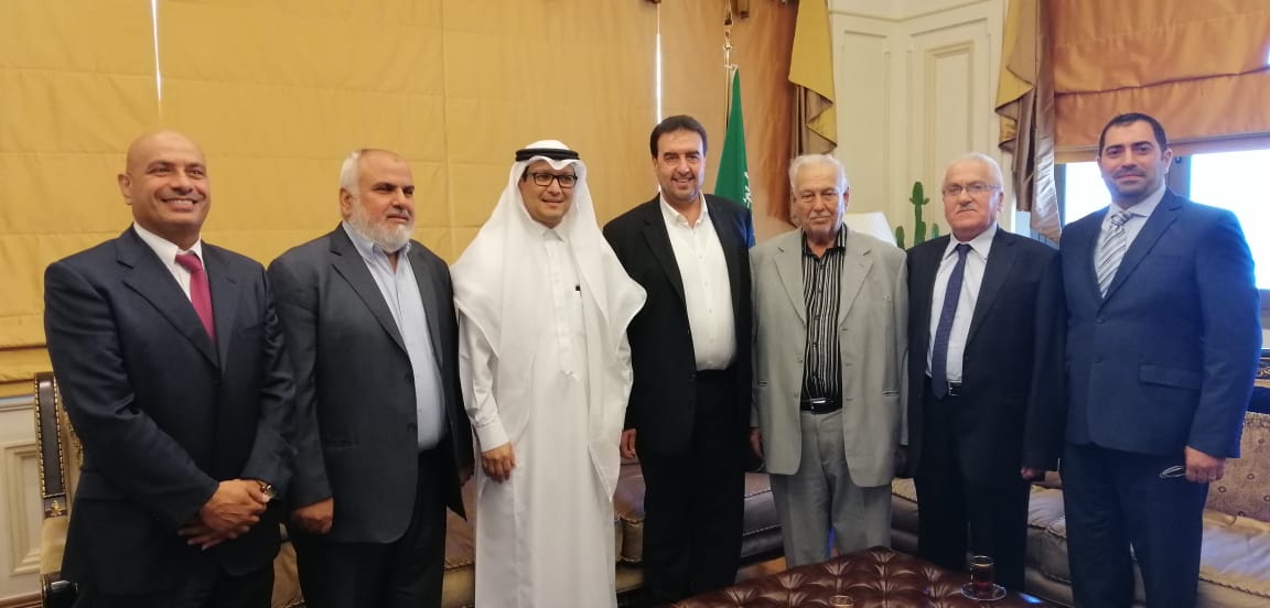سفير المملكة العربية السعودية الوزير المفوض وليد البخاري استقبل النائب وليد البعريني على رأس وفد