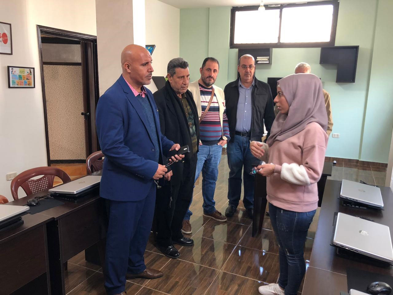 جمعية نواة - مركز التضامن الاجتماعي تستقبل مسؤول الإعلام المركزي لمسيرات العودة الكبرى في غزة هاني ثوابته