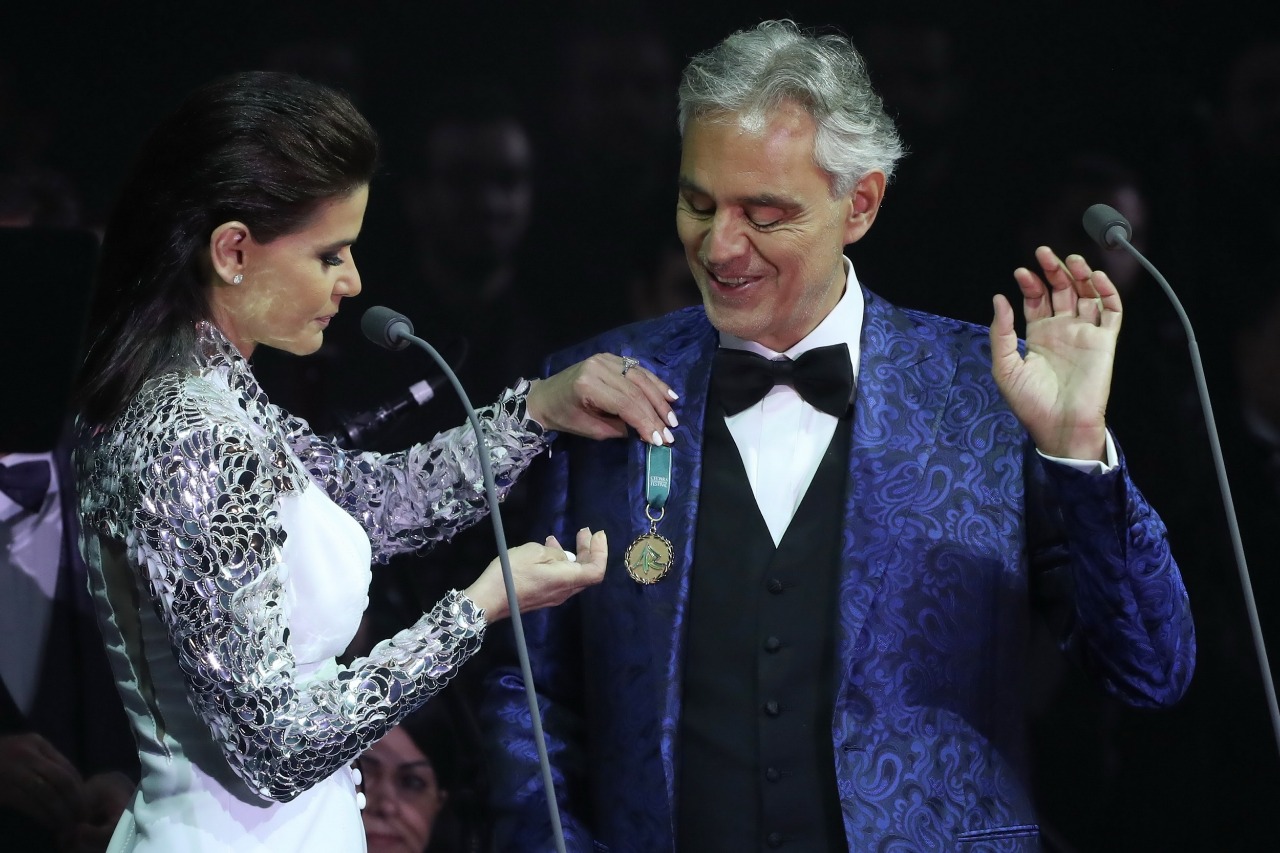 بوتشيللي أحيا الليلة الأولى من مهرجانات الأرز الدولية في حضور 6000 شخص وتخصيص مقاعد للمكفوفين