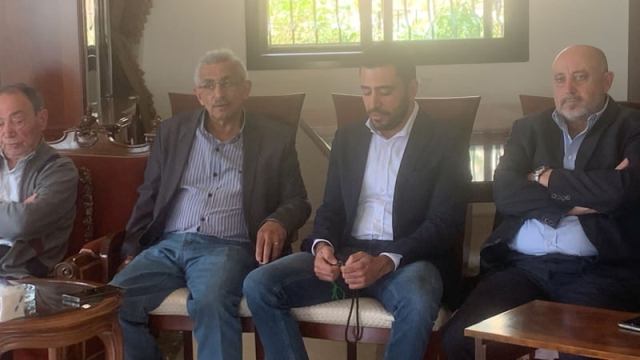 أسامة سعد يعزي بالمهندس نعيم حسونة في بلدة الريحان