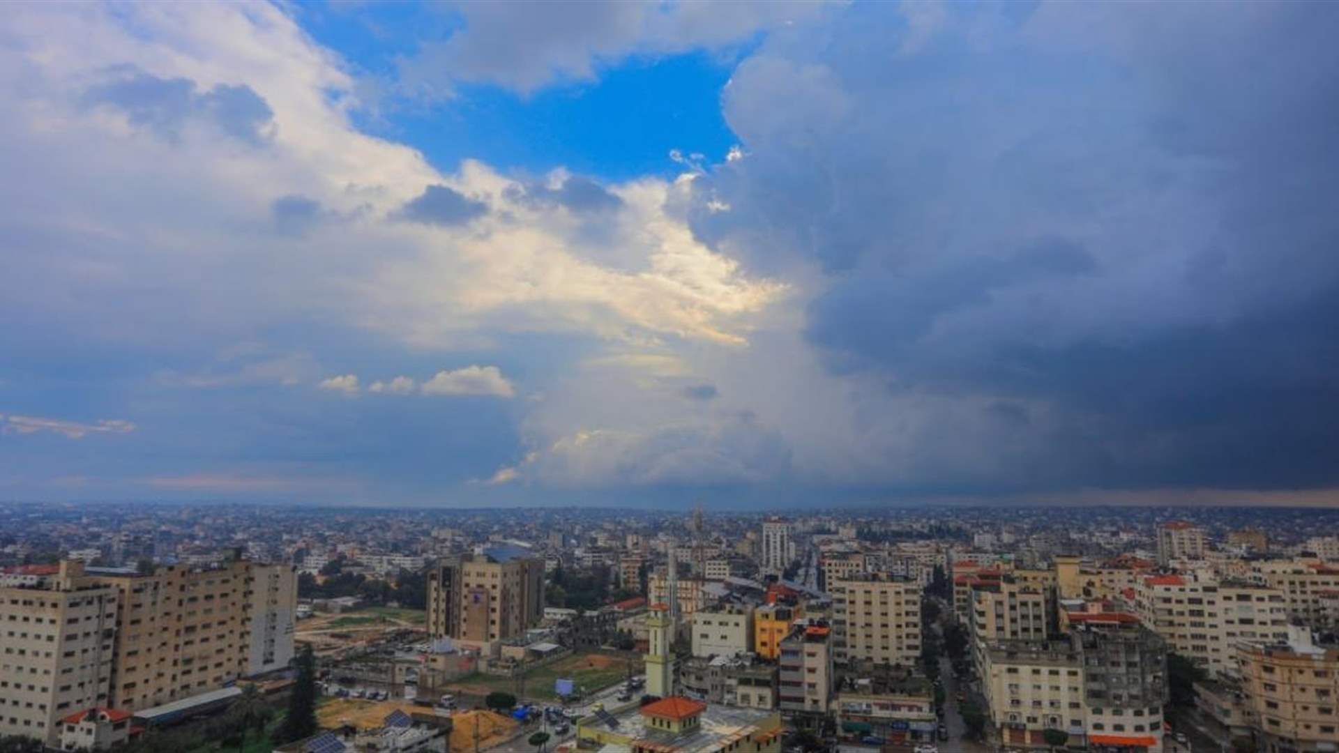 انخفاض سريع بالحرارة غدا مع امطار موحلة ورياح ناشطة